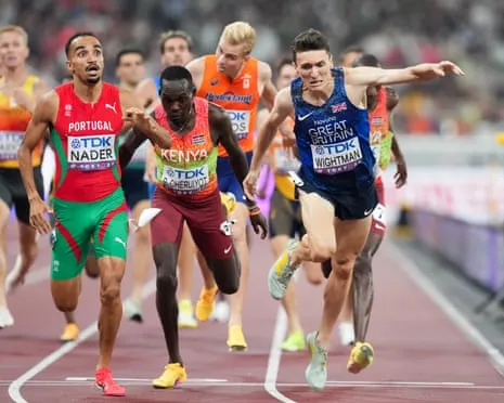 UK's Wightman Denied Gold as Portugal's Isaac Nader Takes Stunning 1500m Win