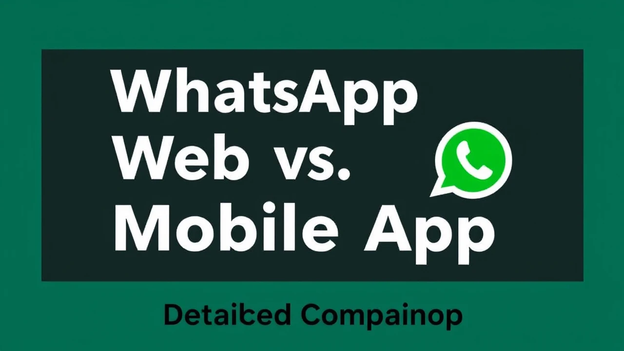 WhatsApp Web vs. Mobile App: A Detailed Comparison
