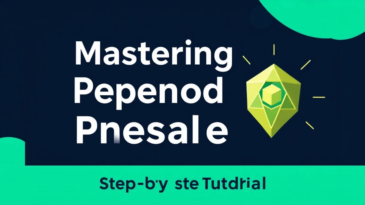 Mastering Pepenode Presale: A Step-by-Step Tutorial